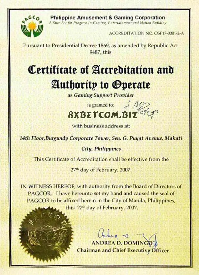 giấy phép hoạt động